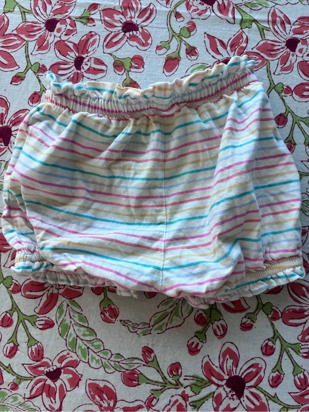 Gap Striped Baby Bloomers - Pastel Rainbow 6-12 months